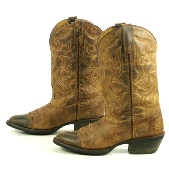 Laredo Shoes Laredo Maddie Distressed Cowboy Boots Womens 7 Poshmark